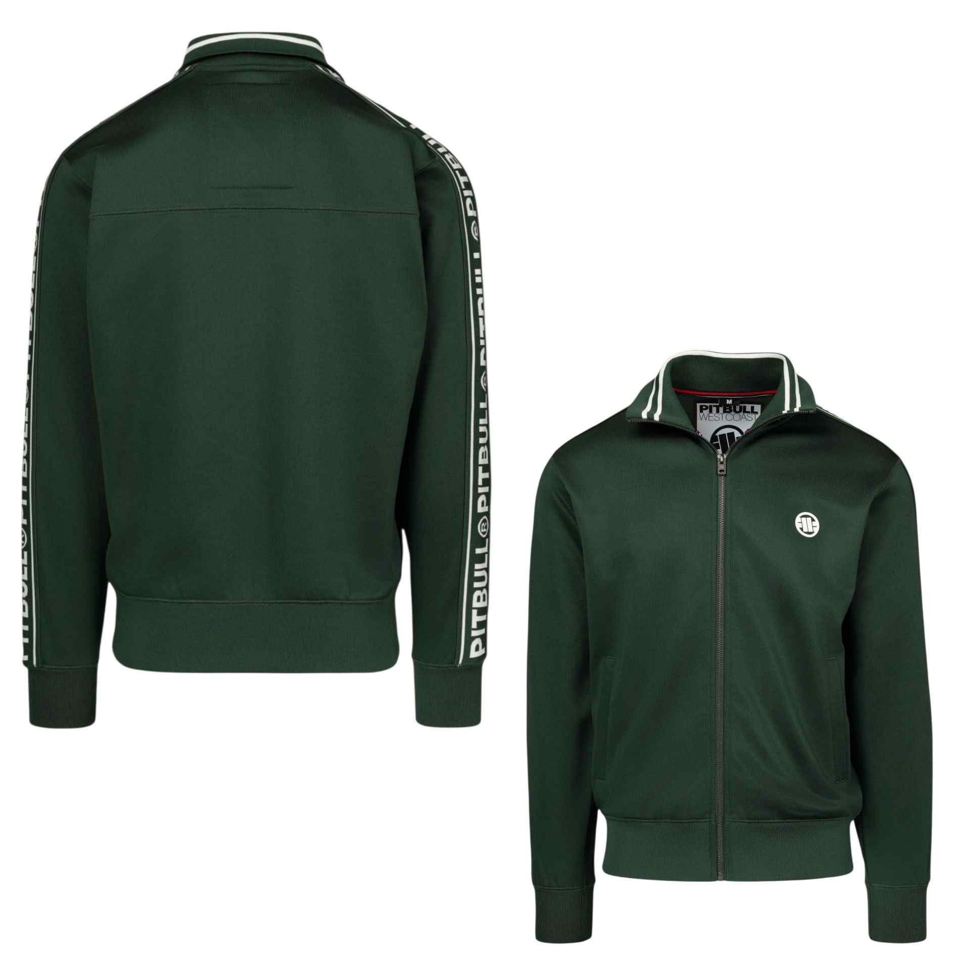 Pit Bull Stehkragenjacke Oldschool Tape Logo Bottle Green
