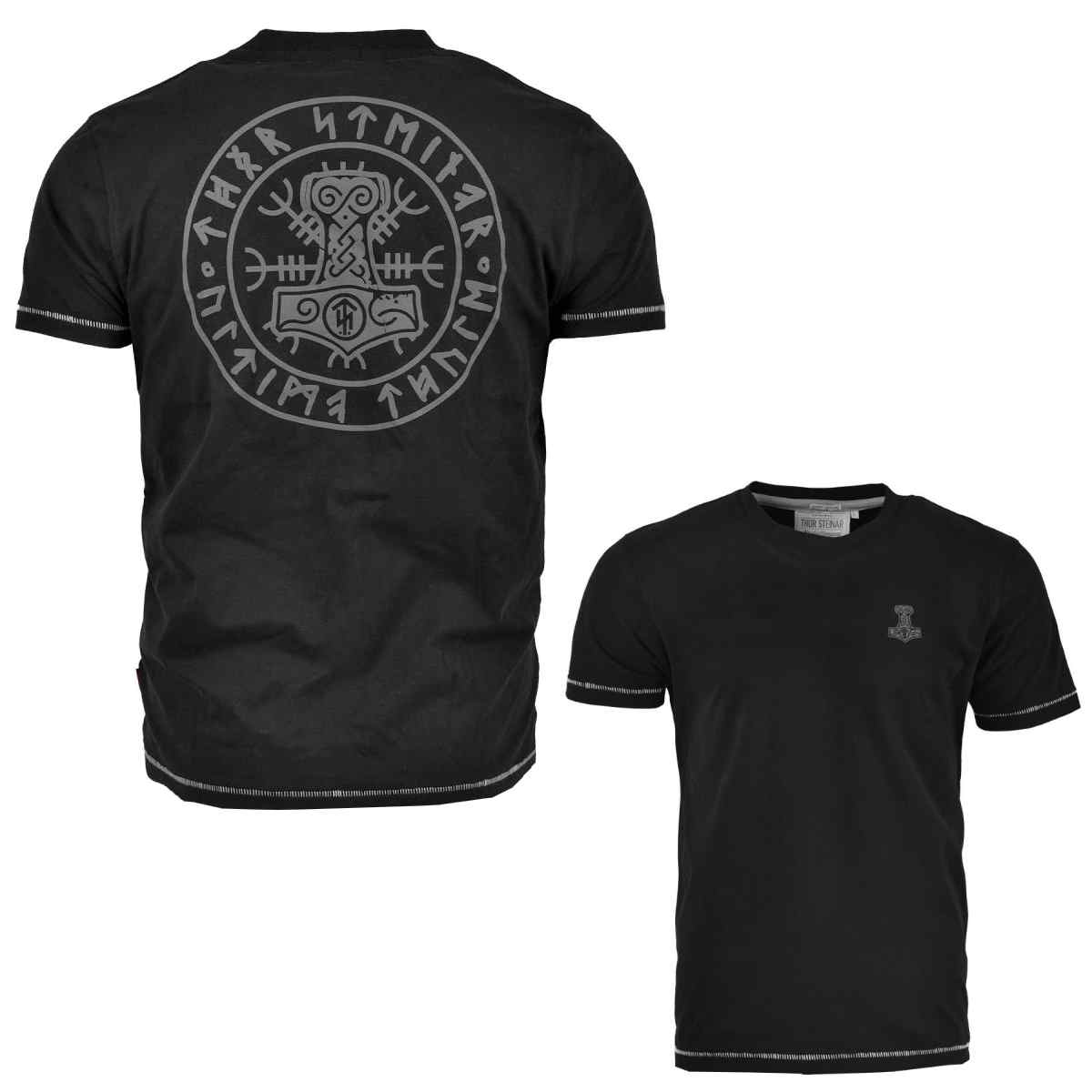 Thor Steinar Herren T-Shirt Hammer 2 Schwarz
