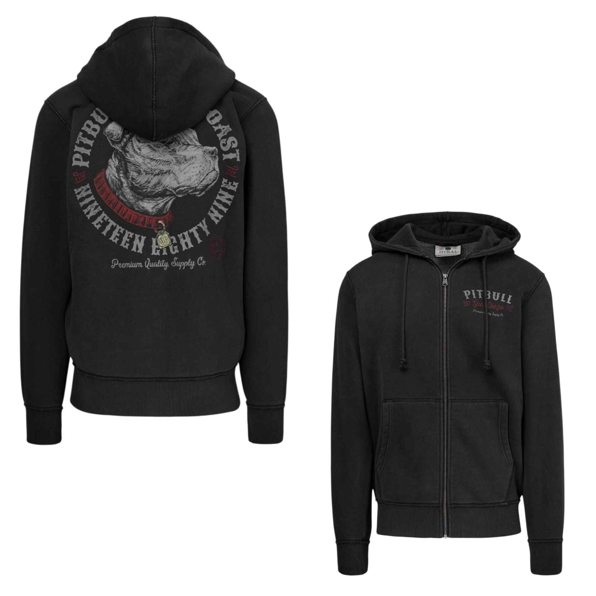 Pitbull Kapuzenjacke Strength & Respect Washed