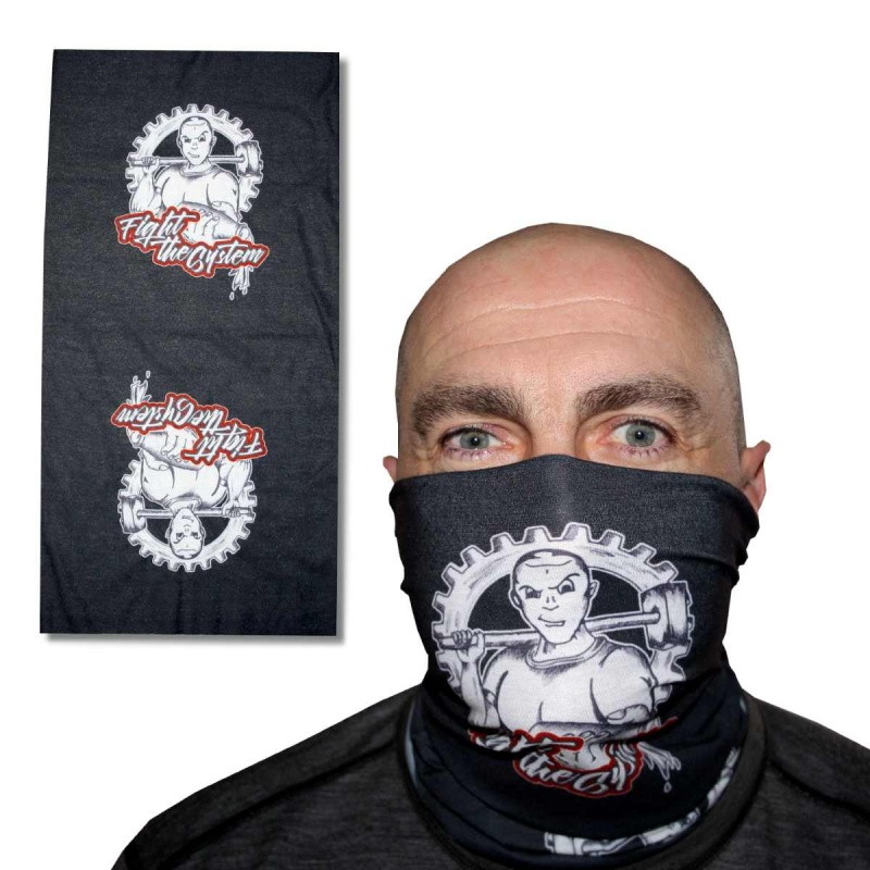 Loopschal Fight The System Schwarz
