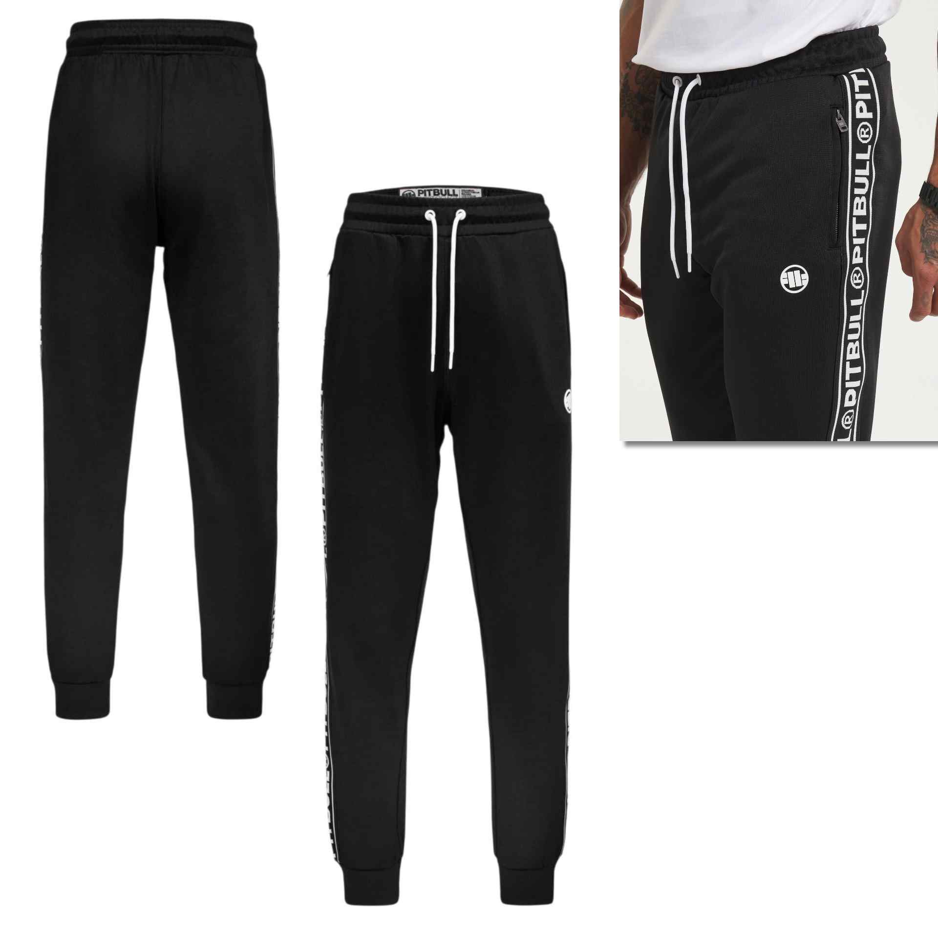 Pit Bull Jogginghose Tape Logo Schwarz