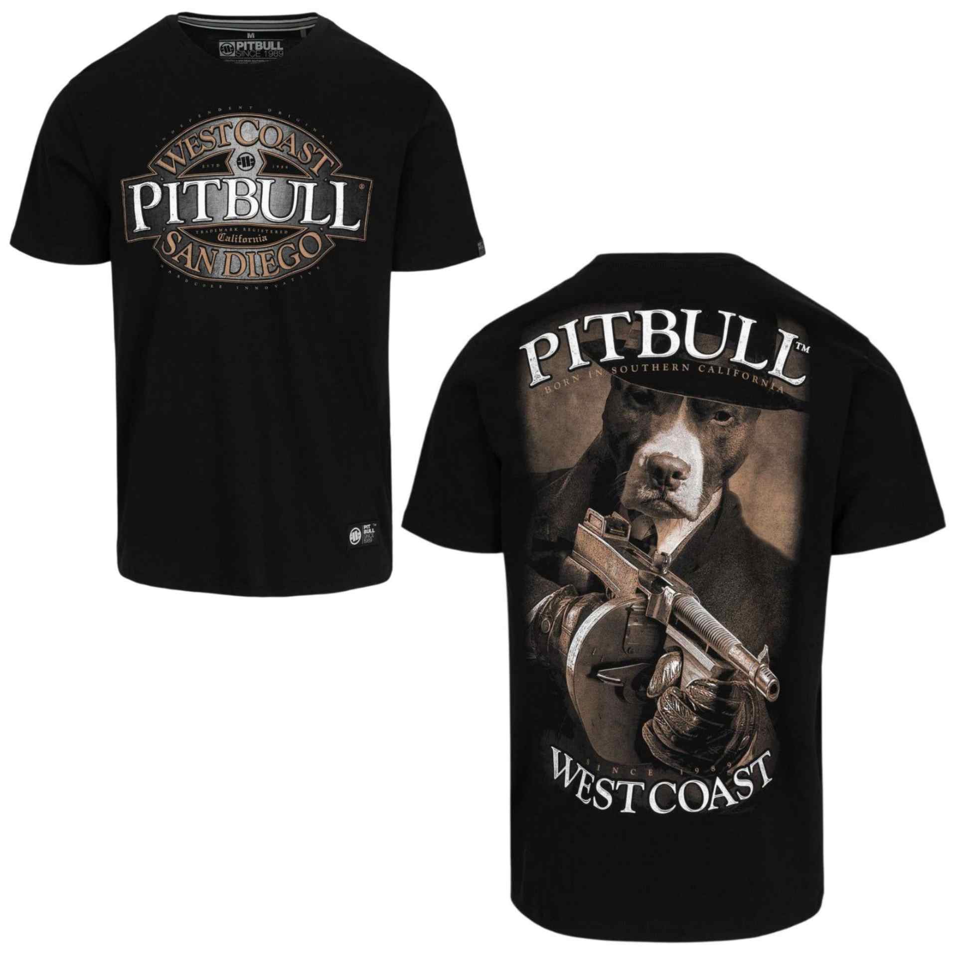Pit Bull T-Shirt Tommy Gun Schwarz