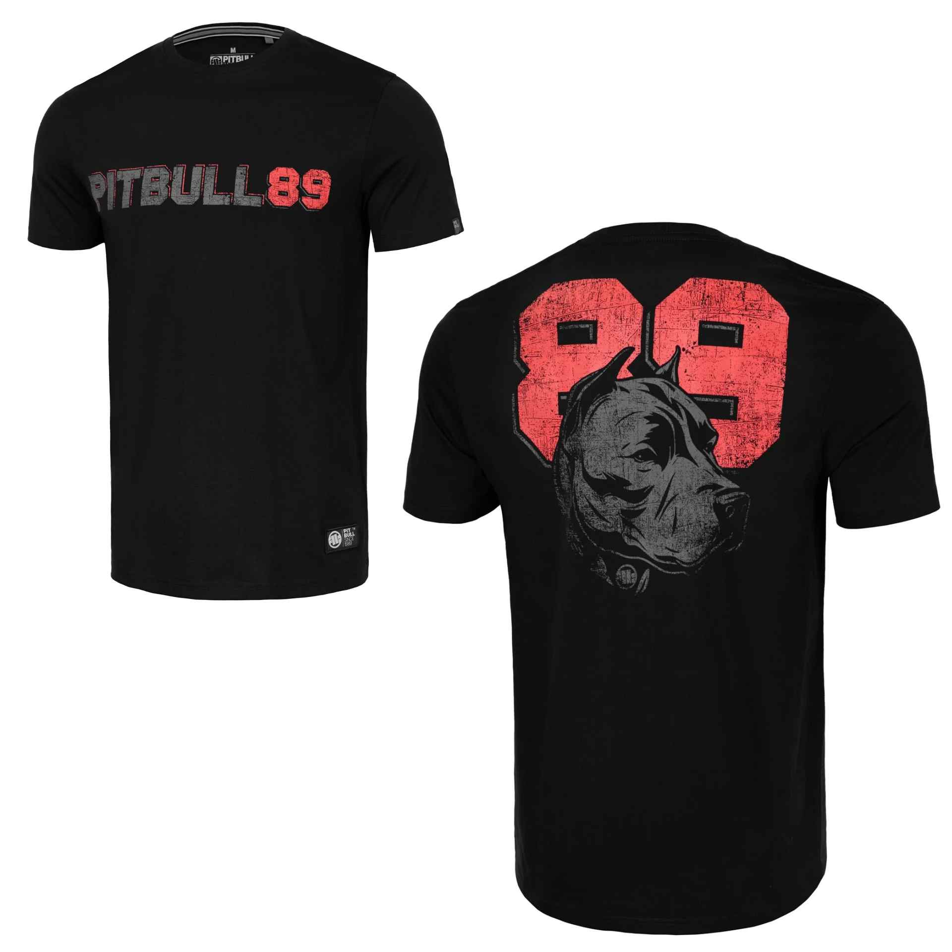 Pit Bull Herren T-Shirt Dog 89 Schwarz